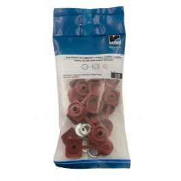 PACK.10PCS ECOLFIX SIENA RED