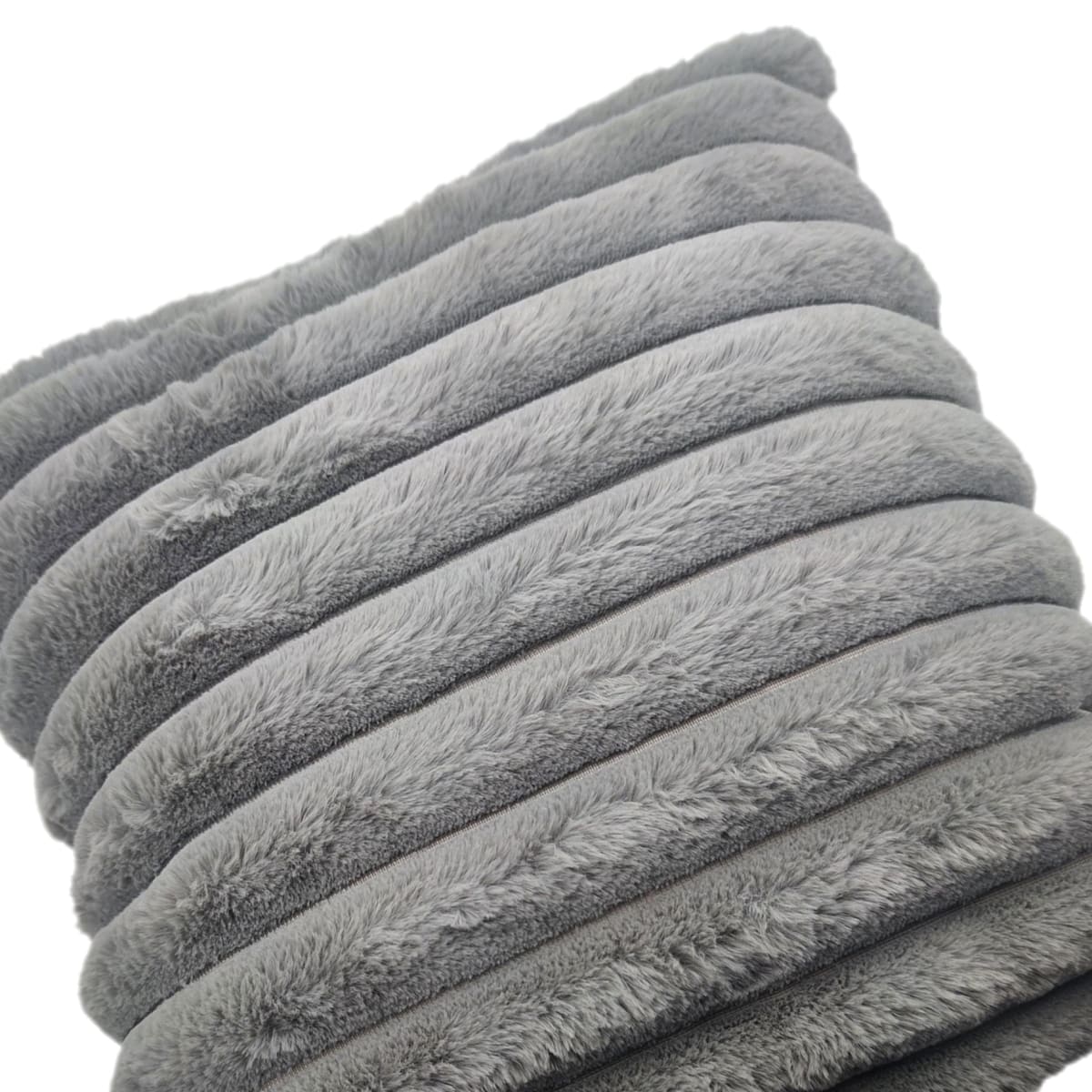Molly velvet cushion, grey, 40 x 40 cm