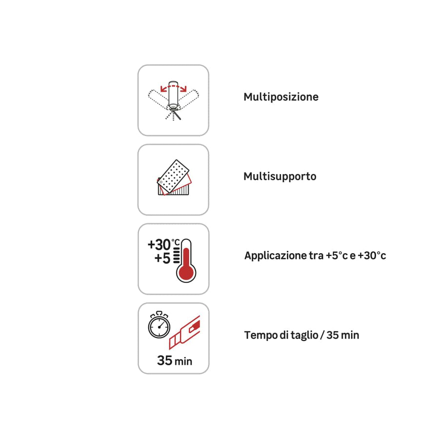 Bricocenter BI PACK MULTI-PURPOSE POLYURETHANE FOAM 750 ML AXTON
