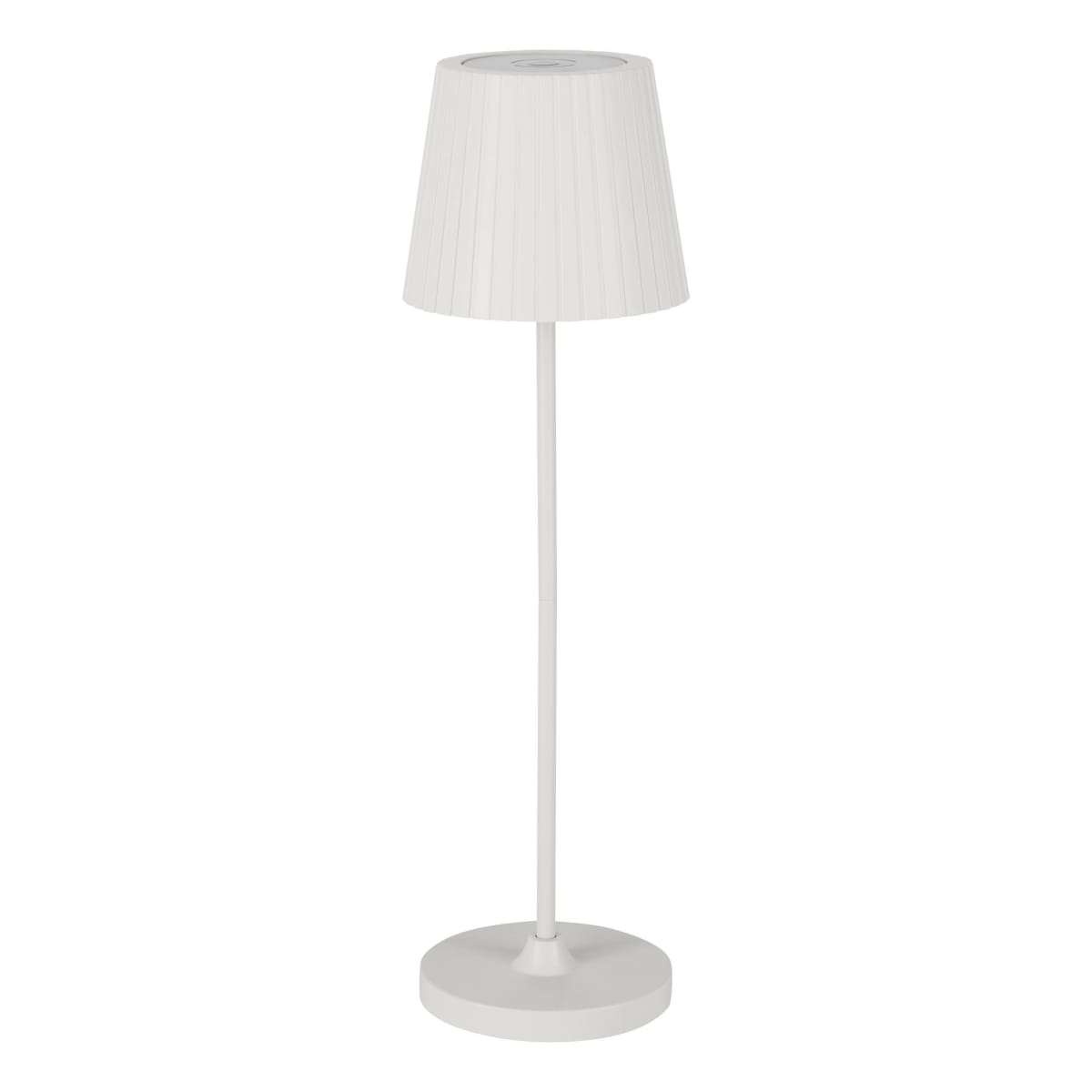 Lampada da tavolo cabozo bianco h 37cm ip44