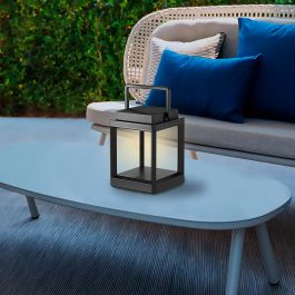 SOLAR LAMP SUNNY PLASTIC BLACK 18X13CM LED 3W WARM LIGHT