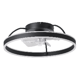 MARINELLA CEILING FAN ALUMINUM BLACK D46 CM LED 36W RGB
