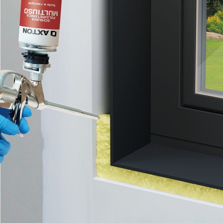 Bricocenter 6-PIECE SET OF MULTI-PURPOSE POLYURETHANE FILLING FOAM FOR AXTON GUN 750ML