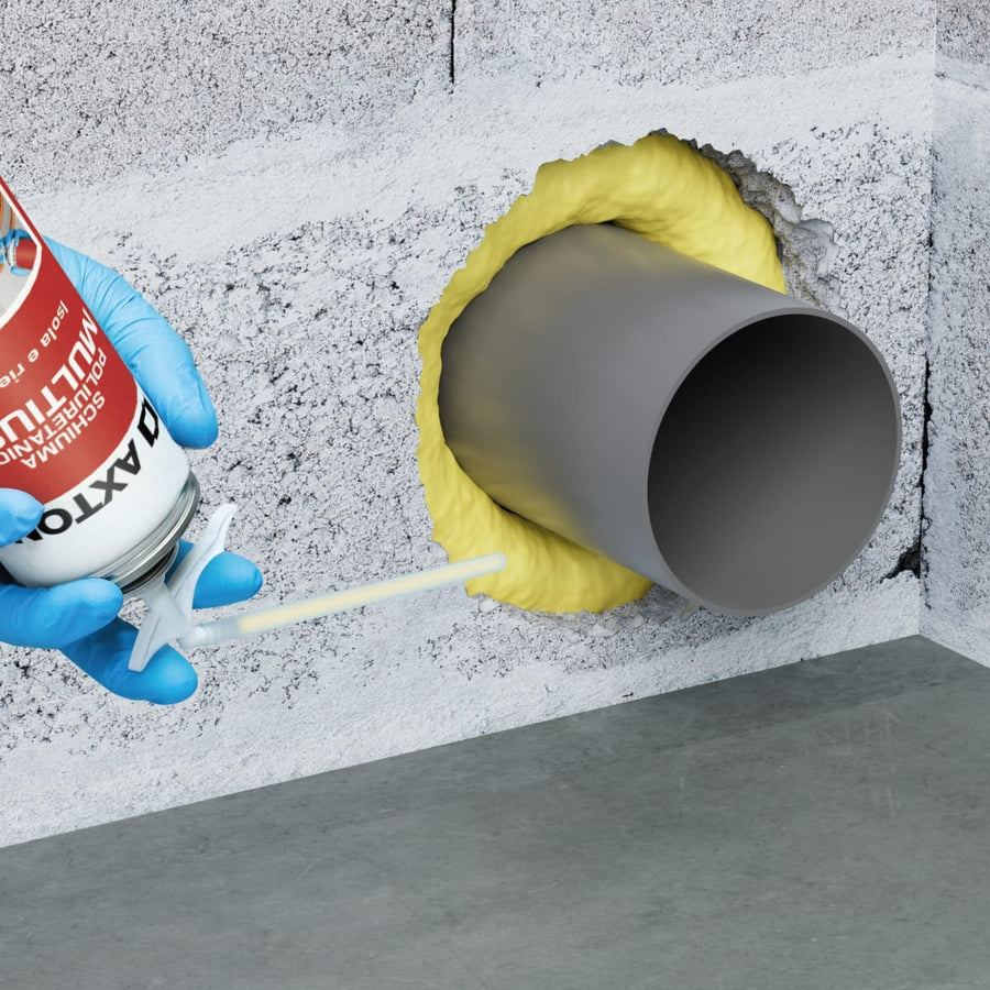 Bricocenter BI PACK MULTI-PURPOSE POLYURETHANE FOAM 750 ML AXTON