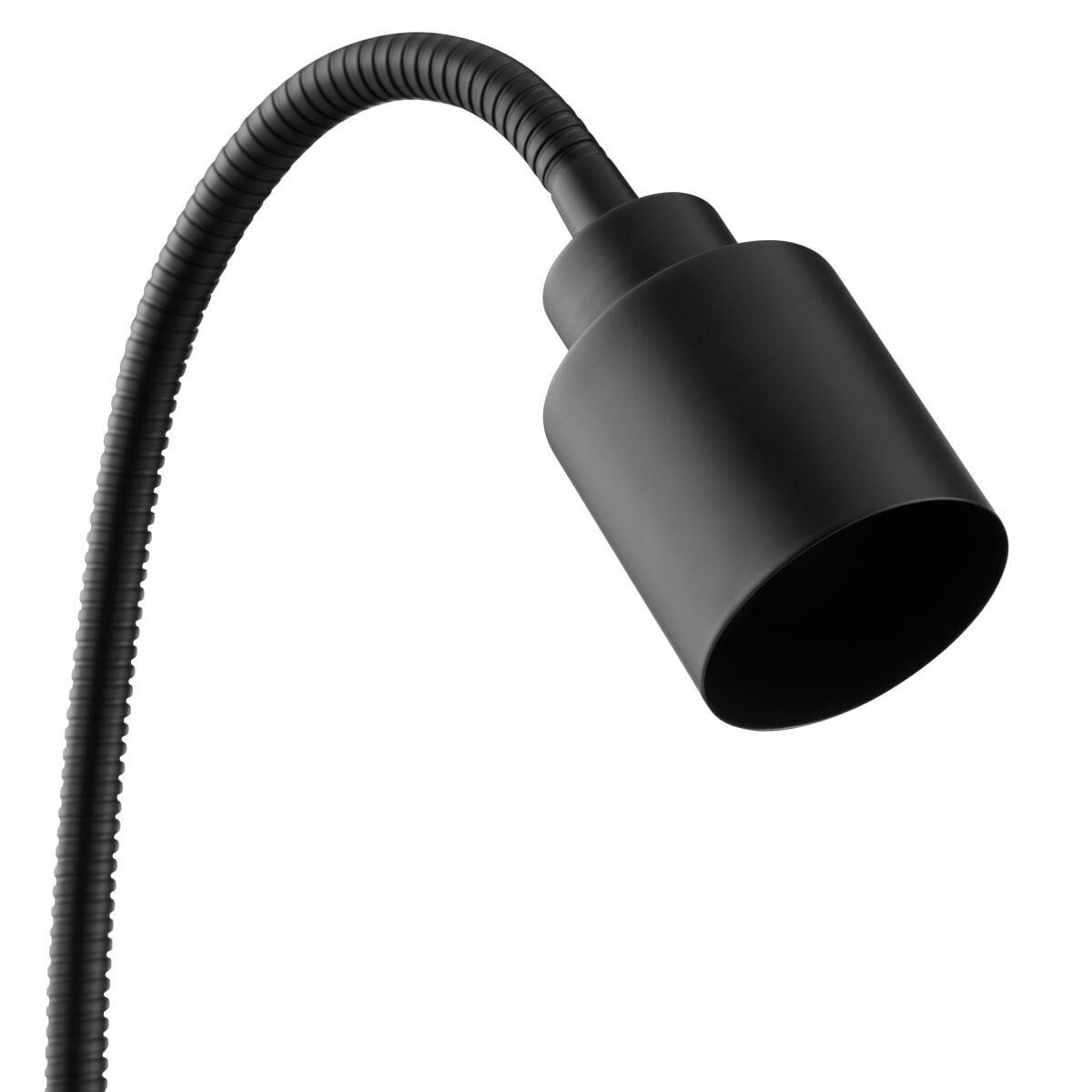 Tekla study lamp with clip, black metal, H37 cm, GU10=10W