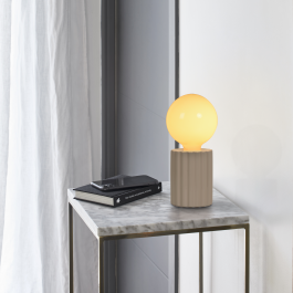 TYAMO TABLE LAMP CERAMIC CREAM H13 CM E27=15W