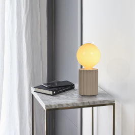 TYAMO TABLE LAMP CERAMIC CREAM H13 CM E27=15W