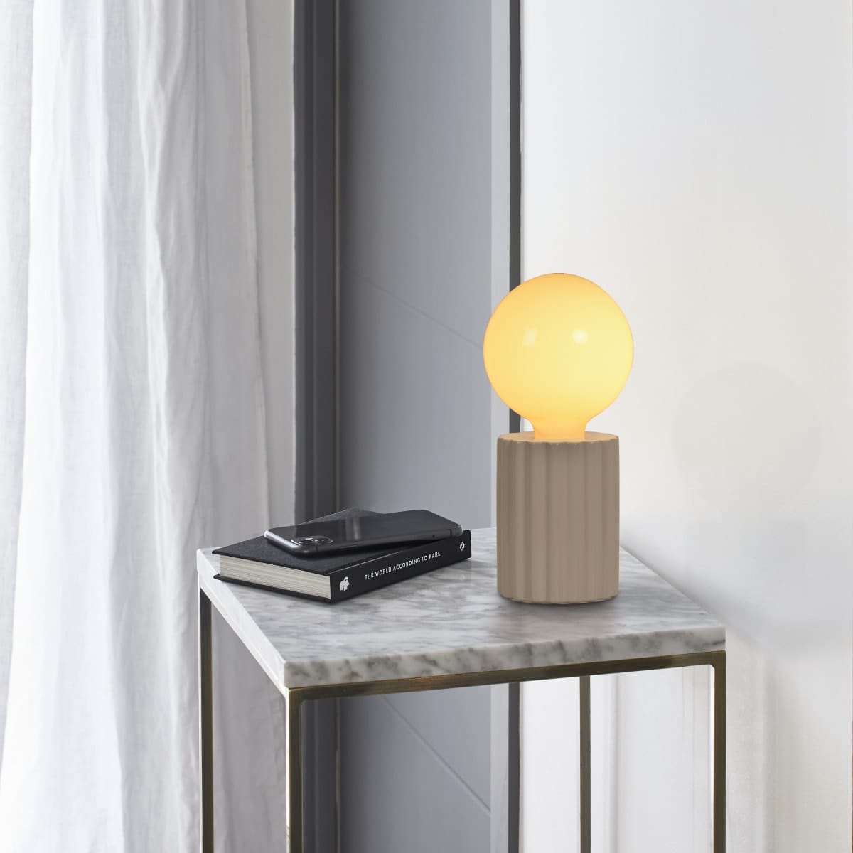 Bricocenter TYAMO TABLE LAMP CERAMIC CREAM H13 CM E27=15W