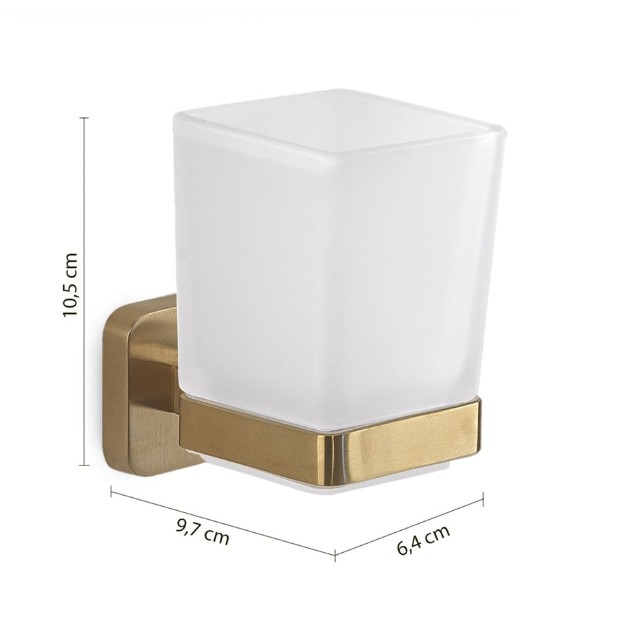 Bricocenter TONGA MATT GOLD TOOTHBRUSH HOLDER