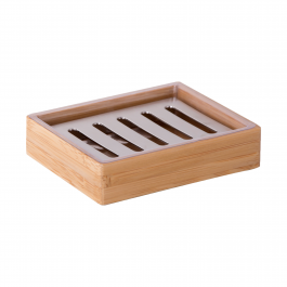 SENSEA NATURAL BAMBOO SOAP DISH WOOD