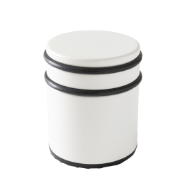 WHITE STAINLESS STEEL DOORSTOP, D7.2X8.1CM INSPIRE