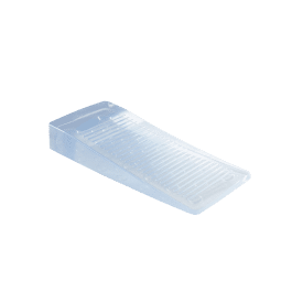 OPAQUE TRANSPARENT PVC WEDGE D 0 X H 3