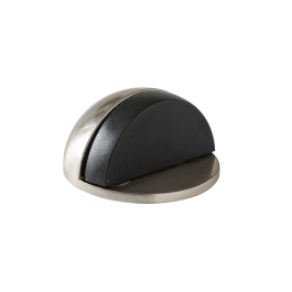 ZINC MOON DOORSTOP WITH POLISHED NICKEL DOUBLE FASTENING D 4.7 X H 2.5 CM, 2 PIECES INS
