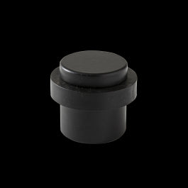 DOORSTOP STAINLESS STEEL WITH DOUBLE MATT BLACK FIXING D 3.6 X H 3.2 CM, 2 PIECES INSPIRE