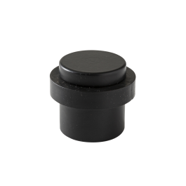 DOORSTOP STAINLESS STEEL WITH DOUBLE MATT BLACK FIXING D 3.6 X H 3.2 CM, 2 PIECES INSPIRE