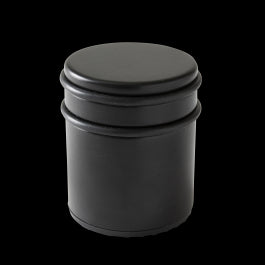 BLACK STAINLESS STEEL DOORSTOP, D7.2X8.1CM