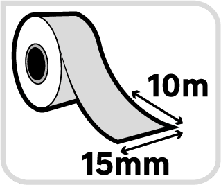 SET 6 ASSORTED INSULATING TAPES 15MMX10MT