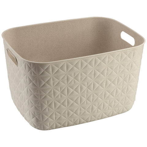 Softex Basket L waste bin – 19 litres – 37.9 cm (L) x 29.2 cm (W) x 22.1 cm (H) – chalk white