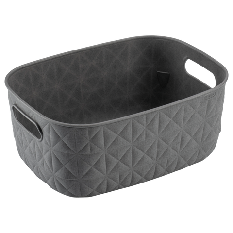Softex Basket S waste bin – 4 litres – 26.4 cm (W) x 19.4 cm (D) x 11.1 cm (H) – grey