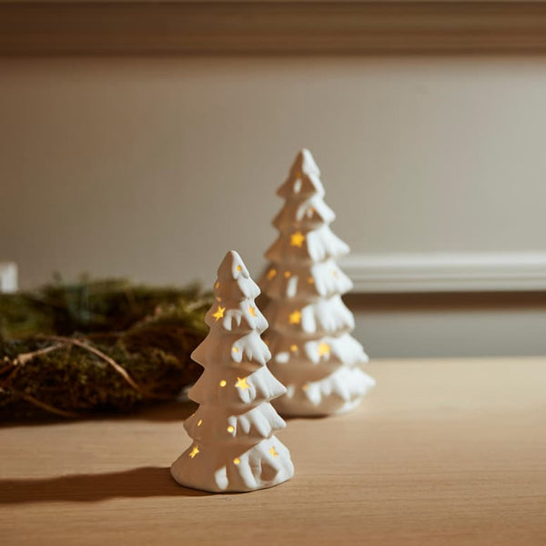 NOA White ornament, L 15 cm - Ø 8 cm