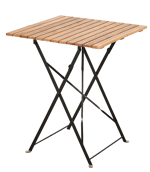 Casa KAPAS Natural folding table, H 73 x L 60 x D 60 cm