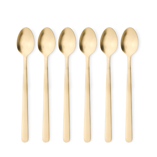 Casa OLIVIA S/6 COCKTAIL SPOON GOLD