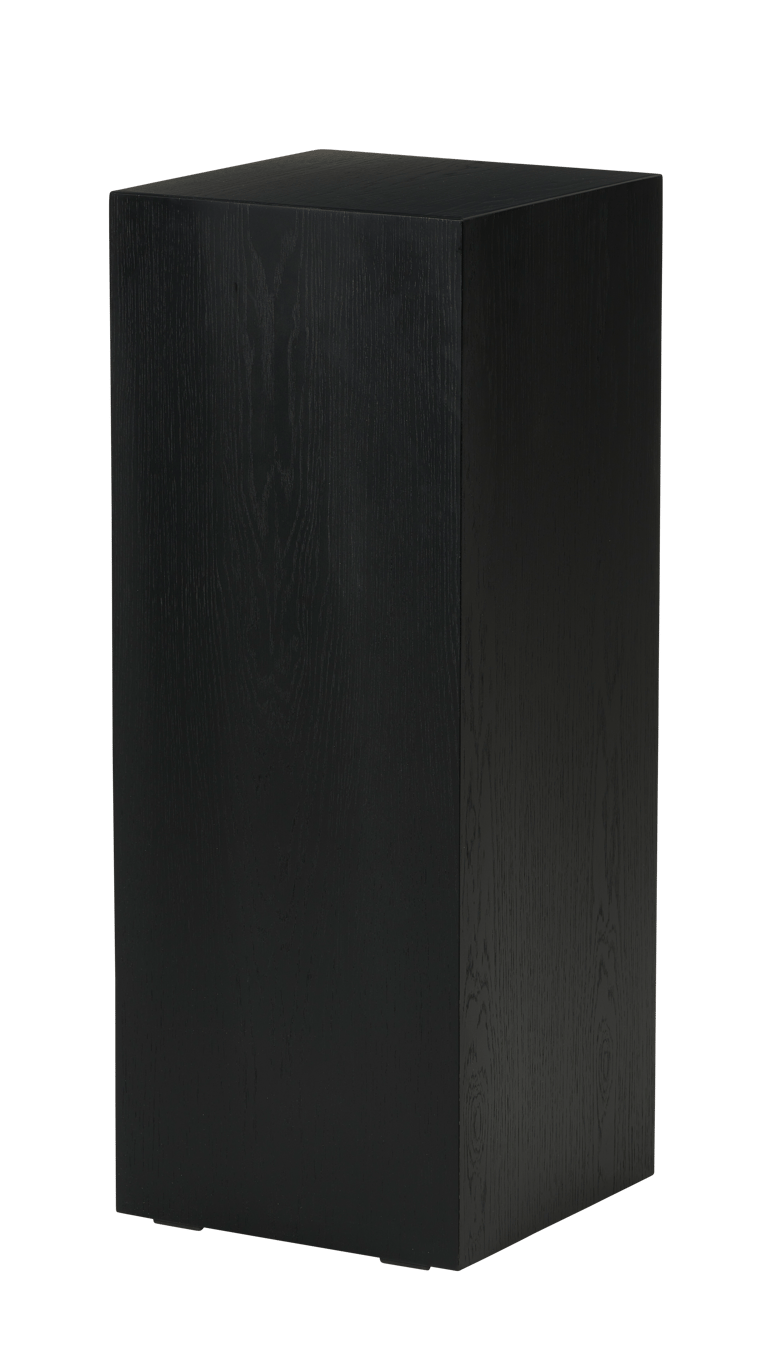 OKA Black pedestal, H 90 x W 35 x D 35 cm