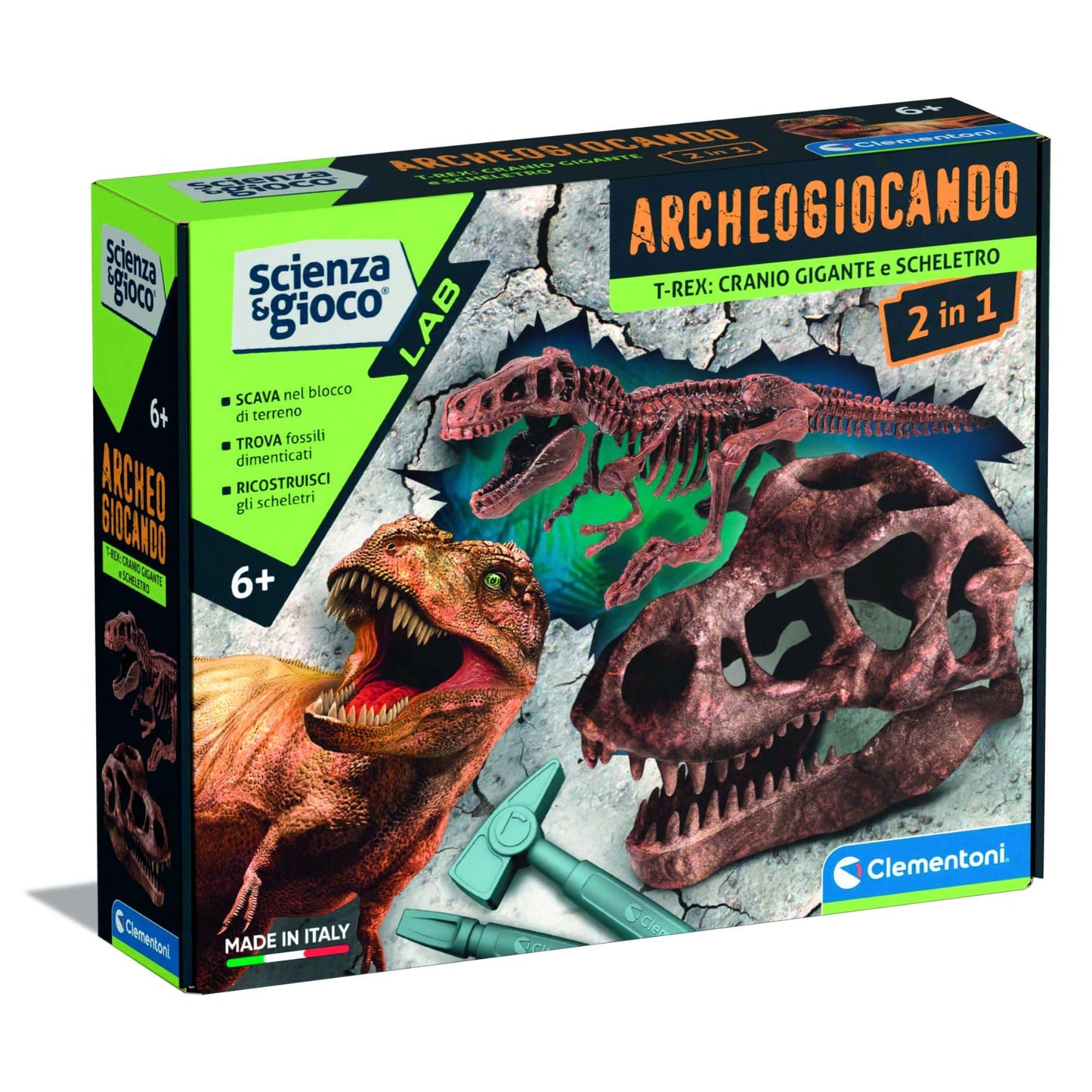 Toys Archeogiocando - Dig Kit T-Rex 2in1