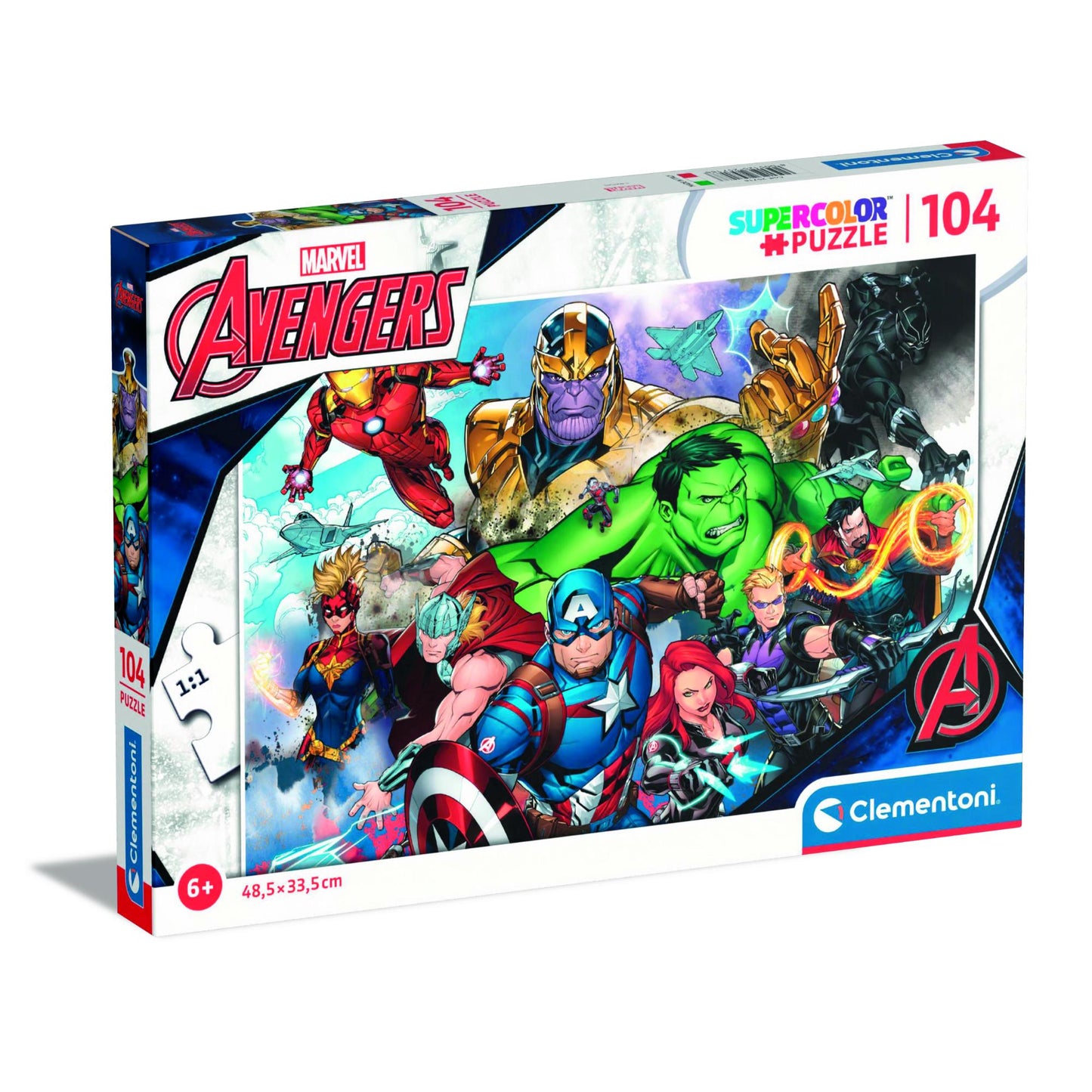 104 Piece Puzzle - Supercolor: Avengers