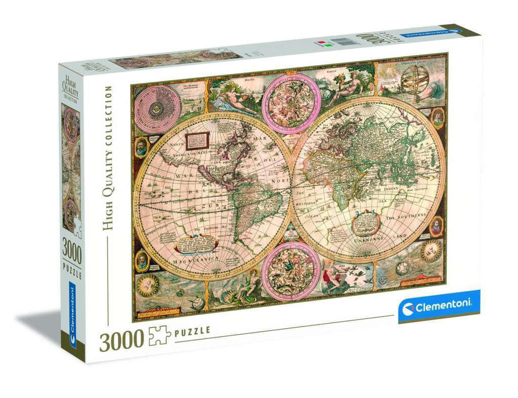 Puzzle da 3000 Pezzi High Quality Collection - Old Map