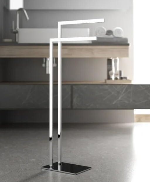 Floor Standing Towel Holder Straight Chrome B