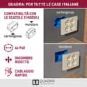 MULTI SOCKET SQUARE 4 SOCKETS P40 WHITE