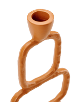 GRAPHIC CANDLESTICK BROWN 23,5