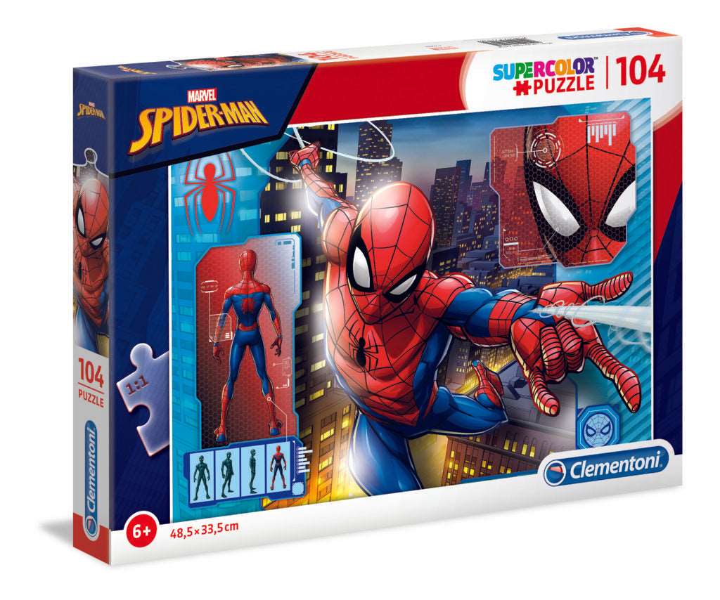 104 Piece Puzzle Supercolor: Spider Man - best price from Maltashopper.com CLM27118