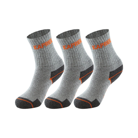 Bricocenter TRIS SOCKS 2GREY+1BLACK KAPRIOL TG. L