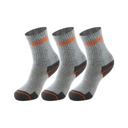 TRIS SOCKS 2GREY+1BLACK KAPRIOL TG. M