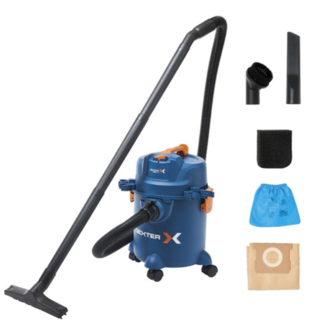 Bidone aspiratutto dexter 12l 1200w serbatoio in plastica