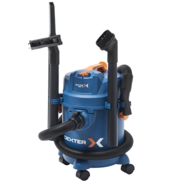 Bidone aspiratutto dexter 12l 1200w serbatoio in plastica