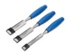 Set of 3 Dexter wood chisels with plastic handles