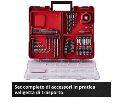 Trapano avvitatore a percussione a batteria te-cd 18/40 li-i +64 (1x2,0ah)