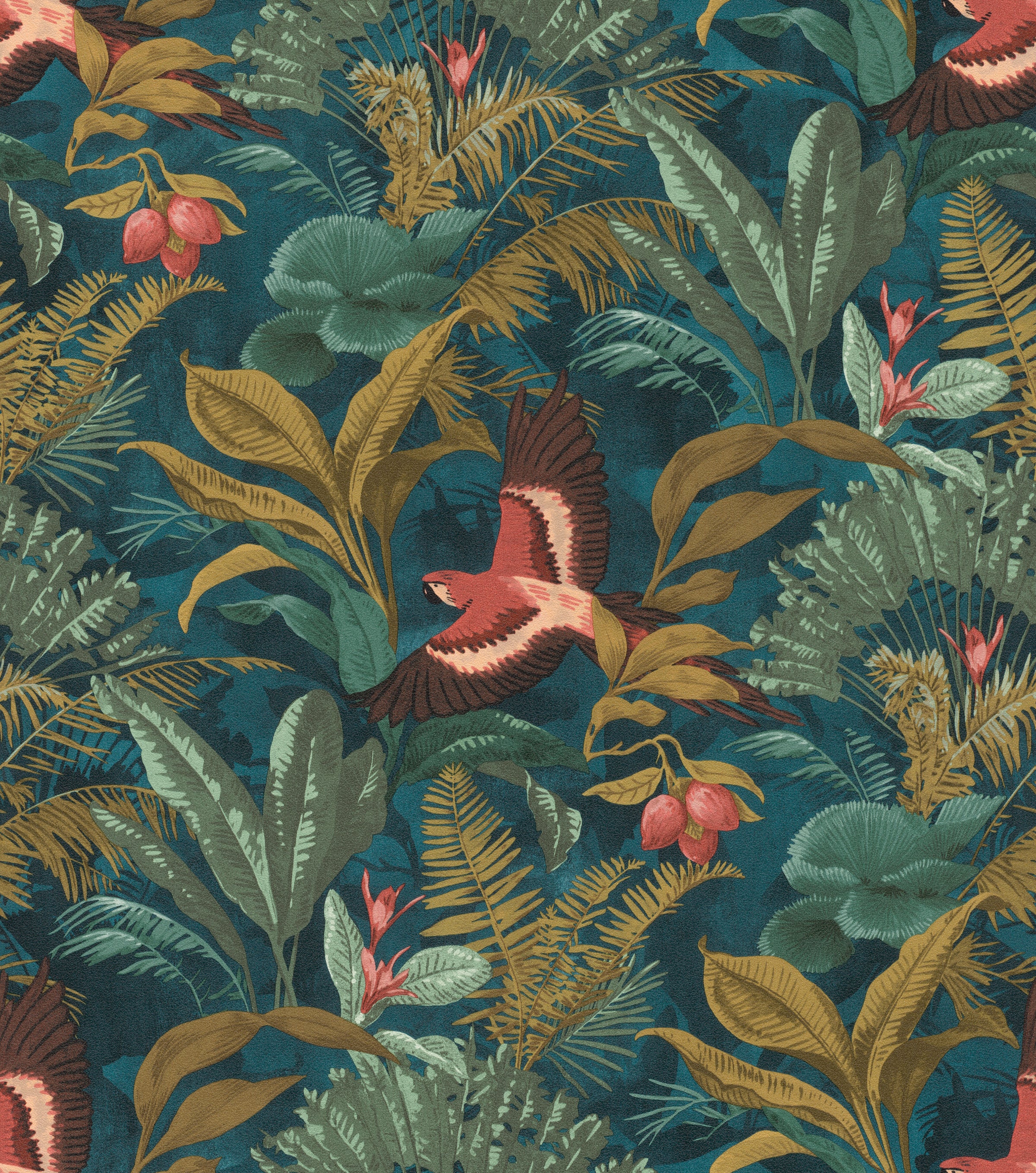 EDEN BLUE WALLPAPER 53CMX10.5M