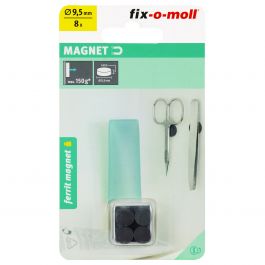 8 DISC FERRITE MAGNETS 9.5MM H4MM