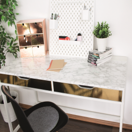 GREY VEINED MARBLE ADHESIVE PLASTIC 45X200