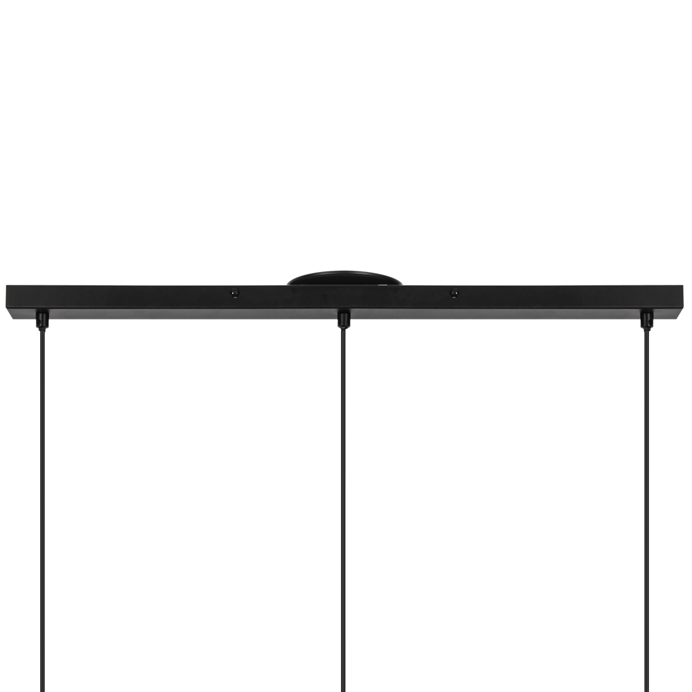 Lampadario plywood metallo nero l70cm 3xe27