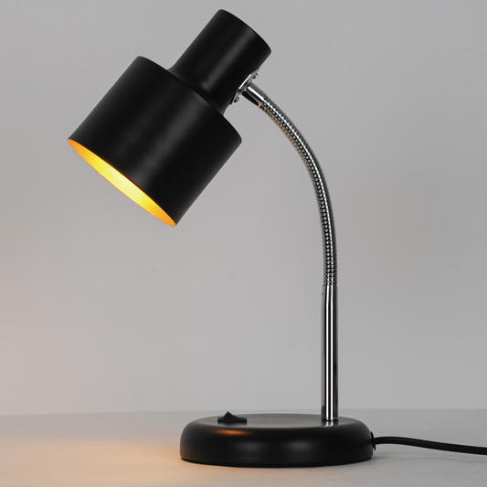 Poucet study lamp, black metal, H34 cm, E27 = 25W