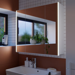 EASY LED MIRROR 3 DOORS L 80 H 70 P16 CM