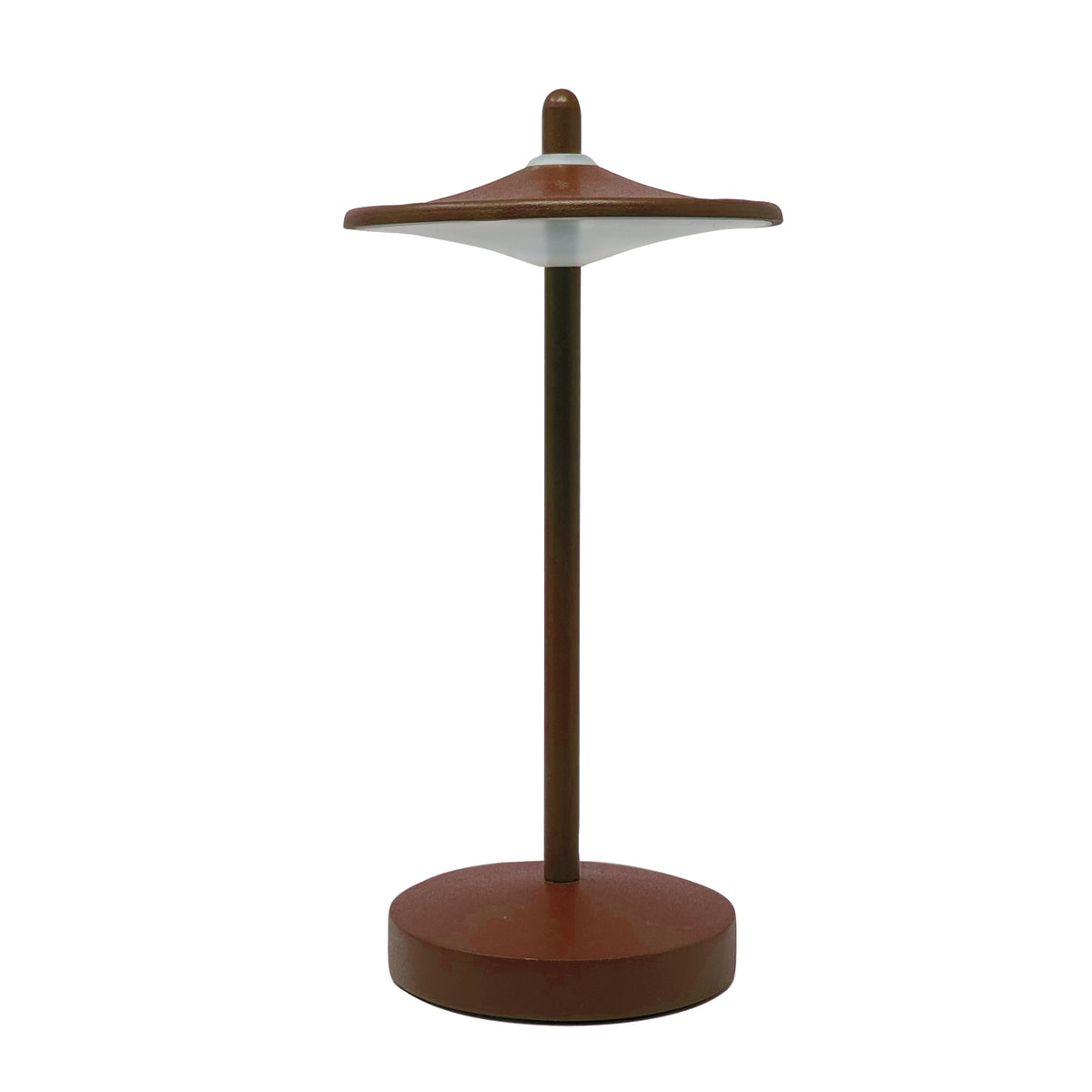 SAKE PLASTIC TABLE LAMP RUST H18.5 CM IP44