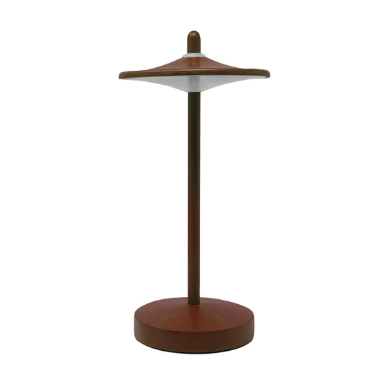 Sake plastic table lamp, rust, H18.5 cm, IP44