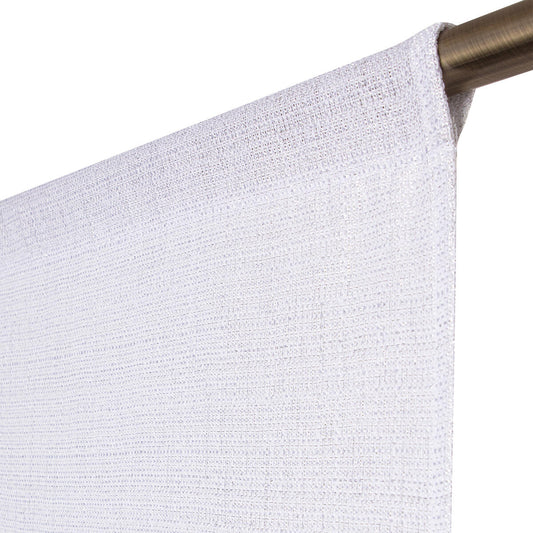 LAZARO CURTAIN WHITE SILVER 60X160CM