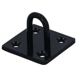 RING ON PLATE 50X50X5MM BLACKRING ON PLATE, 50X50X5MM, BLACK